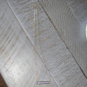 Express choker with light purple bar